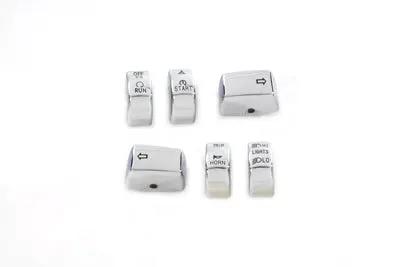 V-Twin Handlebar Switch Cap Set Chrome (Part H18-0340CO-C) by V-Twin
