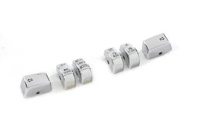 V-Twin Handlebar Switch Cap Set Chrome (Part H18-0340CO-C) by V-Twin