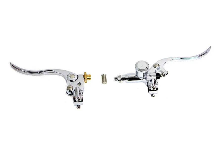 Ultima Hand Control Kit Chrome with 1 Inch Handlebar Fitment - Part 78571 by Ultima