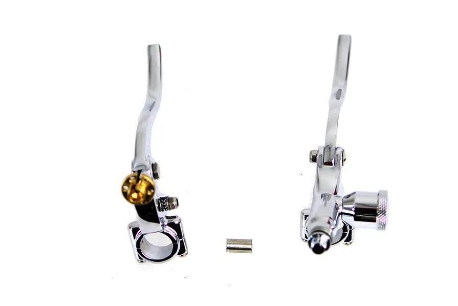 Ultima Hand Control Kit Chrome with 1 Inch Handlebar Fitment - Part 78571 by Ultima