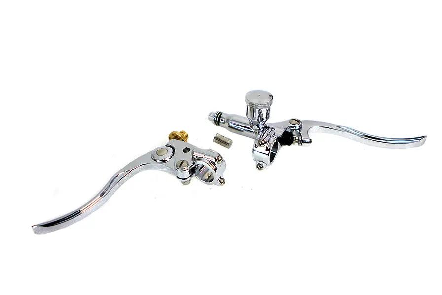 Ultima Hand Control Kit Chrome with 1 Inch Handlebar Fitment - Part 78571 by Ultima
