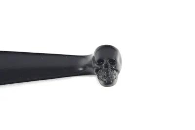 V-Twin Black Contour Hand Lever Set with Skull Ends for Harley Davidson FLST by V-Twin