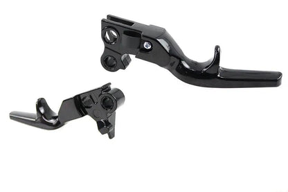 V-Twin Short Trigger Lever Set Black for Harley Davidson FXST (Part #MT241-021ST-BLK) by V-Twin