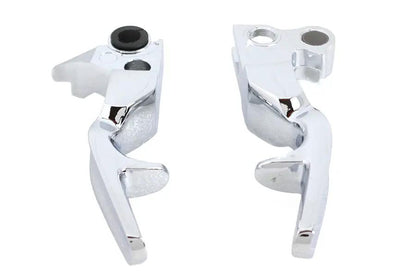 V-Twin Short Trigger Lever Set Chrome for Harley Davidson FXST (1996-2005) by V-Twin