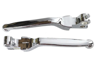 V-Twin Chrome Softee Style Hand Lever Set for Harley Davidson (Part No. 26-1975) by V-Twin