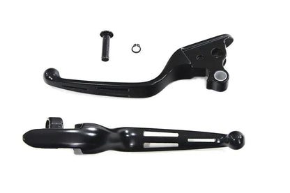 V-Twin H07-0587B Contour 3-Slot Hand Lever Set for Harley Davidson FLT Models by V-Twin