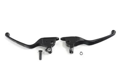 V-Twin H07-0587B Contour 3-Slot Hand Lever Set for Harley Davidson FLT Models by V-Twin