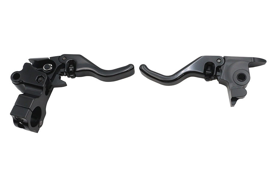 V-Twin Tamer E-Z Finger Lever Control Set Black 79097B