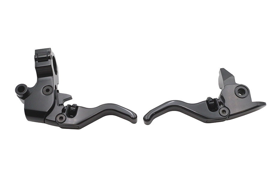 V-Twin Tamer E-Z Finger Black Lever Control Set 79098B