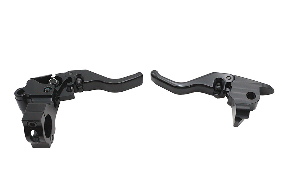 V-Twin Tamer E-Z Finger Black Lever Control Set 79098B