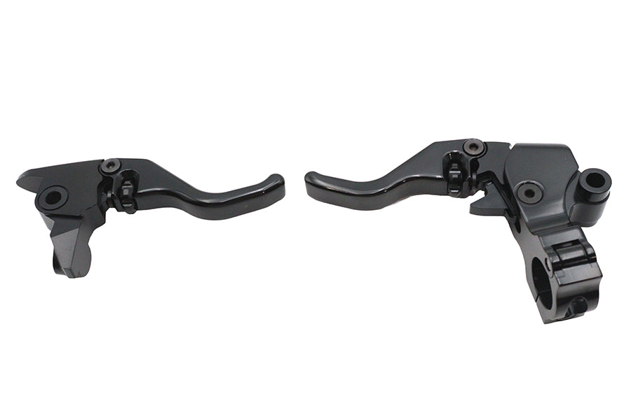 V-Twin Tamer E-Z Finger Black Lever Control Set 79098B