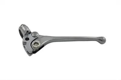 V-Twin Chrome Brake Hand Lever Assembly with Cable Pin for Harley FL Models - Part 74927 by V-Twin