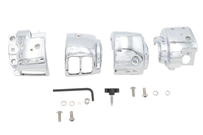 V-Twin Handlebar Switch Housing Kit Chrome for Harley Davidson VRSC and XL Models - Part 42864 by V-Twin