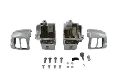 V-Twin Handlebar Switch Housing Kit Chrome for Harley Davidson FLHTC (1996-2005) by V-Twin
