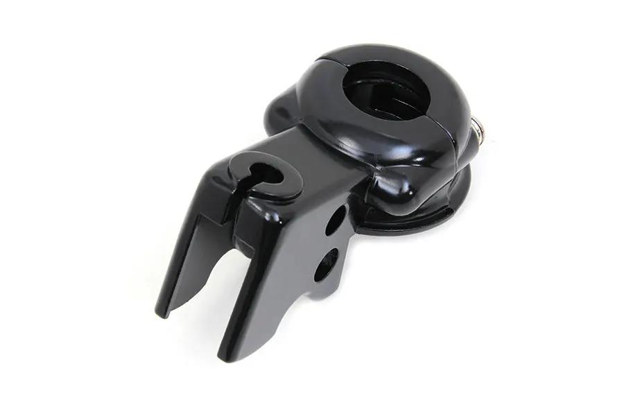 V-Twin Clutch Hand Lever Bracket with Clamp Black for Harley Davidson FXST (1996-2005) by V-Twin