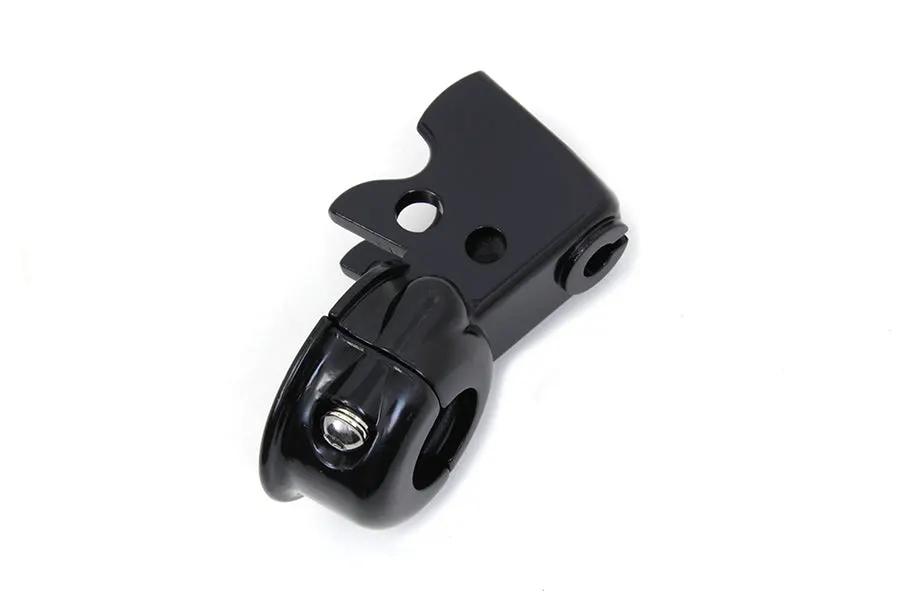 V-Twin Clutch Hand Lever Bracket with Clamp Black for Harley Davidson FXST (1996-2005) by V-Twin
