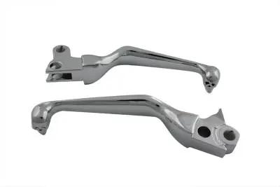 V-Twin Skull Contour Hand Lever Set for Harley Davidson FXST (1996-2005) by V-Twin