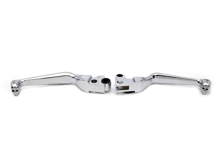 V-Twin Skull Contour Hand Lever Set for Harley Davidson FXST (1996-2005) by V-Twin