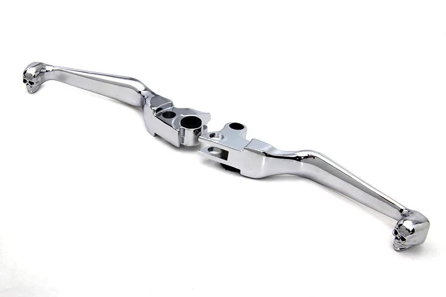 V-Twin Skull Contour Hand Lever Set for Harley Davidson FXST (1996-2005) by V-Twin