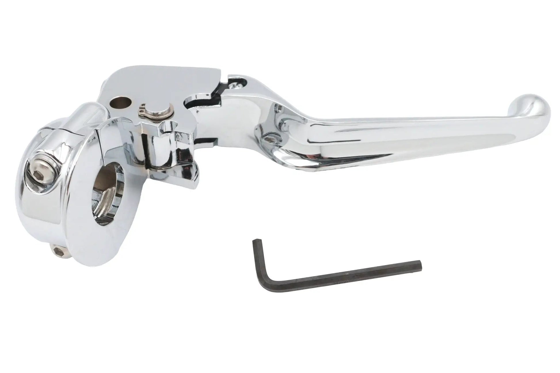 V-Twin Clutch Hand Lever Assembly Chrome for Harley Davidson FLHR and FLHT (Part #75584) by V-Twin