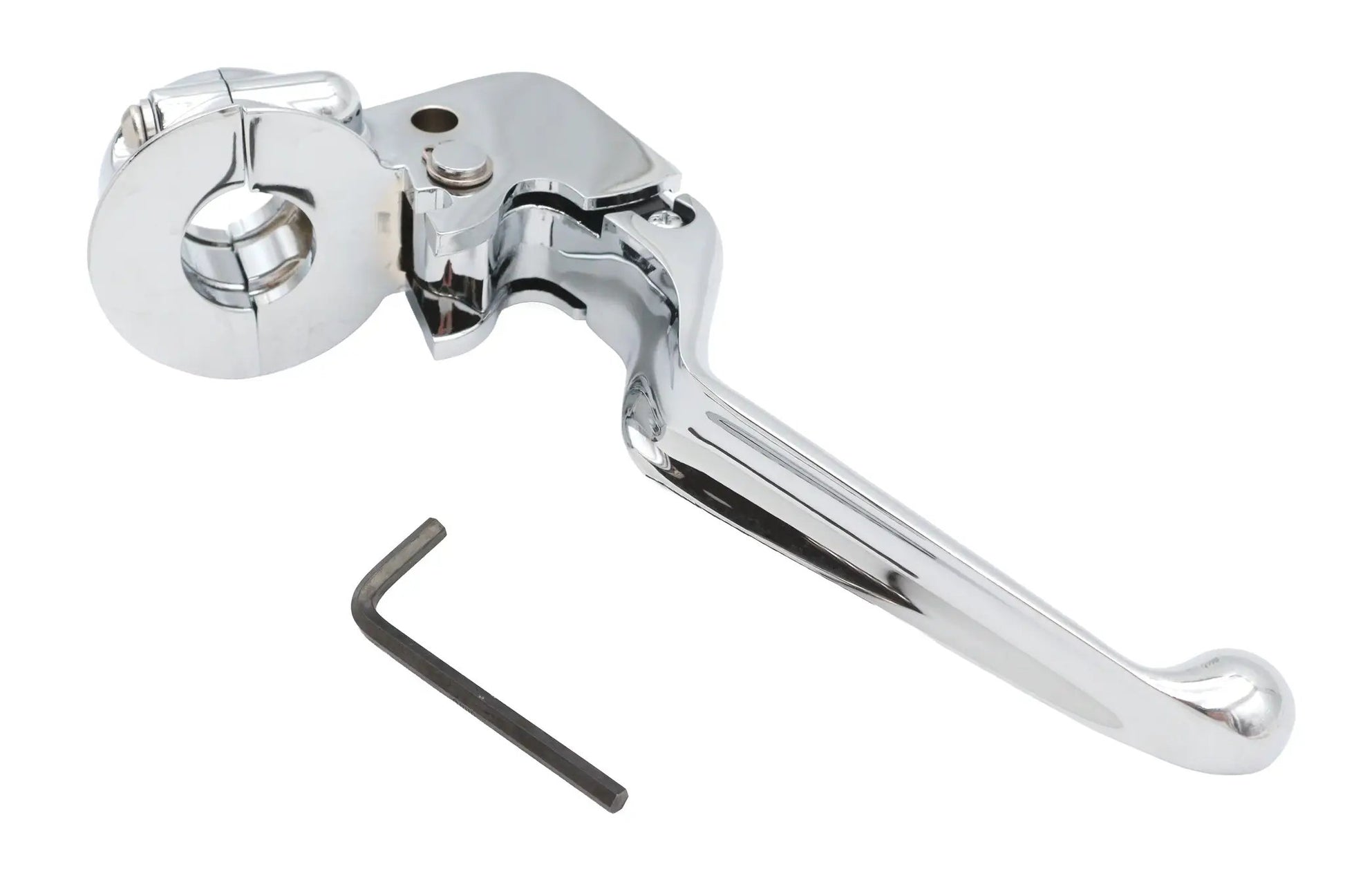 V-Twin Clutch Hand Lever Assembly Chrome for Harley Davidson FLHR and FLHT (Part #75584) by V-Twin
