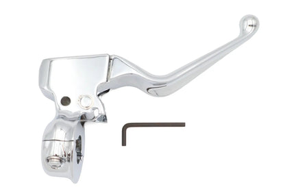 V-Twin Chrome Clutch Hand Lever Assembly for Harley Davidson FLHR and FLHT Models by V-Twin