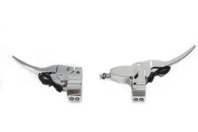 MCM Chrome Handlebar Control Kit Part 053561 for Motorcycles by MCM