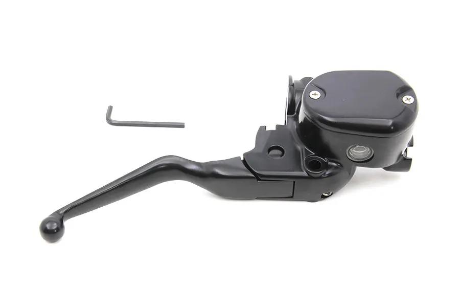 V-Twin Handlebar Master Cylinder Assembly for Harley Davidson XL Models - Black, Part 63664B by V-Twin