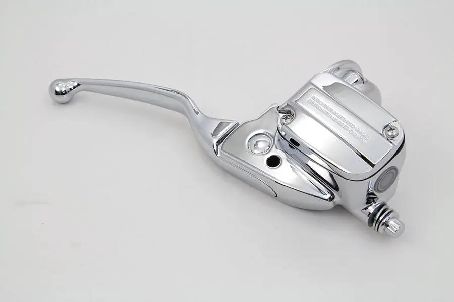 V-Twin Chrome Front Brake Master Cylinder Assembly for Harley Davidson FLHT, FLHR, FLHX (Part #H07-0789-1) by V-Twin