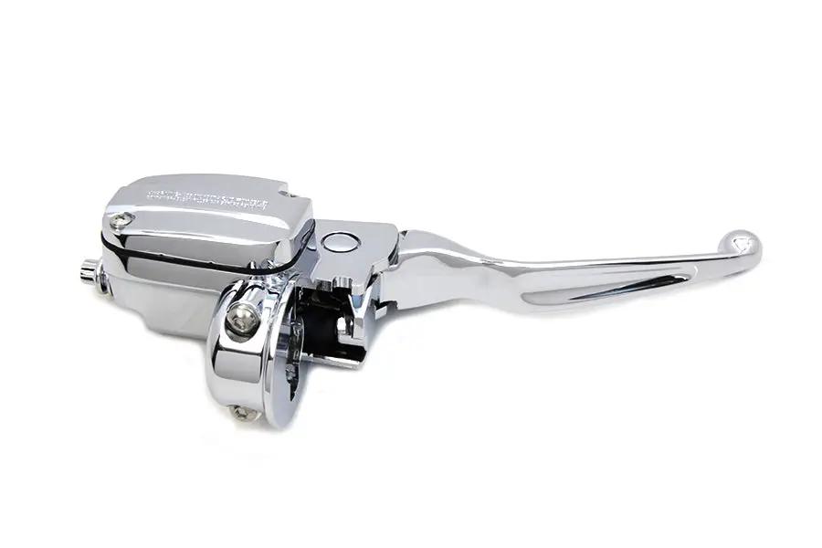 V-Twin Chrome Front Brake Master Cylinder Assembly for Harley Davidson FLHT, FLHR, FLHX (Part #H07-0789-1) by V-Twin