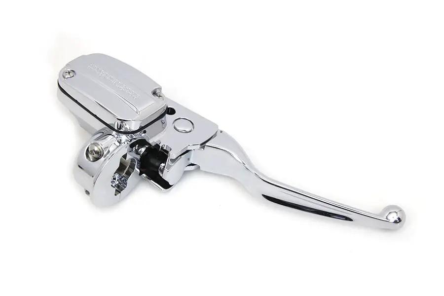 V-Twin Chrome Front Brake Master Cylinder Assembly for Harley Davidson FLHT, FLHR, FLHX (Part #H07-0789-1) by V-Twin