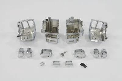 V-Twin Handlebar Switch Housing Kit Chrome - Easy Press-On Chrome Switch Caps for Harley Davidson FLHT (1996-2005) by V-Twin