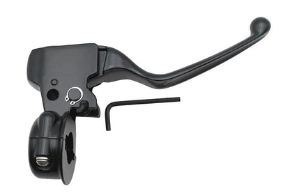 V-Twin Clutch Lever Perch Assembly Black for Harley Davidson FXST & FLST Models by V-Twin