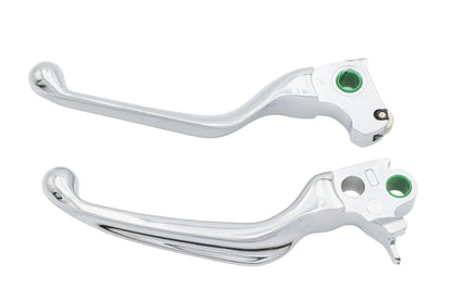 Ultima Chrome Hydraulic Hand Lever Set for Harley Davidson Models – Part 47-501 by Ultima