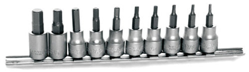Performance Tool W1387 10-Piece SAE Hex Bit Socket Set