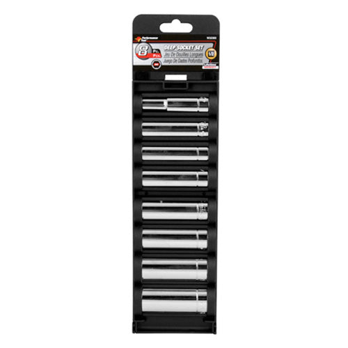 Performance Tool W32300 8-Piece 1/2 inch Drive SAE Socket Set