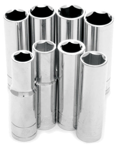 Performance Tool 8-Piece 1/2-Inch Drive Metric Socket Set W32400