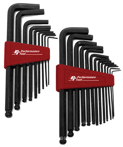 Performance Tool 22-Piece SAE and Metric Ball End Hex Set W80280
