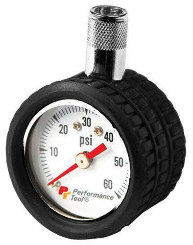 Performance Tool W9105 Mini Dial Tire Pressure Gauge for Accurate Inflation