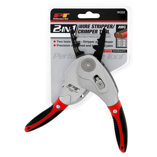 PERFORMANCE TOOL W202 2-in-1 Wire Stripper and Crimper