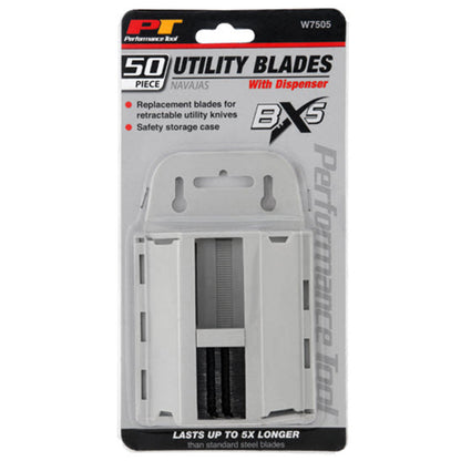 Performance Tool W7505 50-Pack Utility Knife Blades Kit