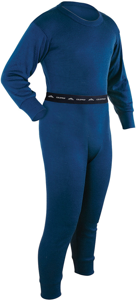 COLDPRUF Basic Kid 2-Piece Navy Set, XS