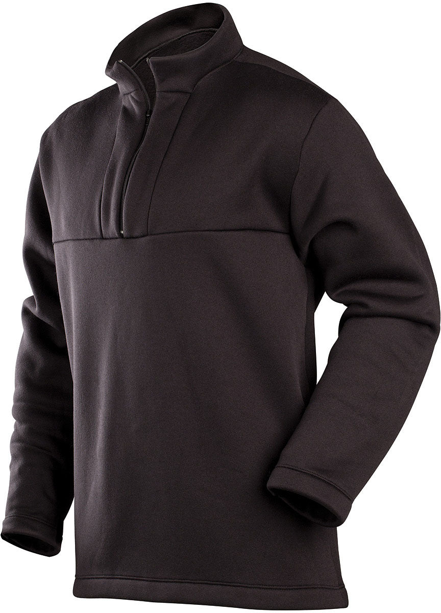 COLDPRUF E X Ped Men's Zip Base Layer, Black, Large