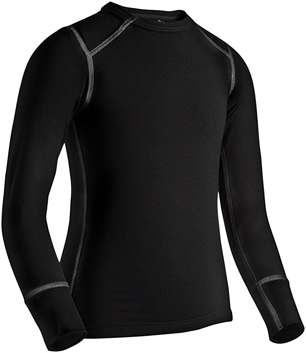 COLDPRUF Quest Kids Crew Black Large