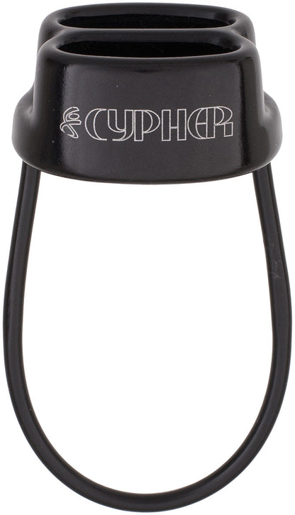 CYPHER Arc Belay Device in Matte Black – Reliable Climbing Safety Equipment