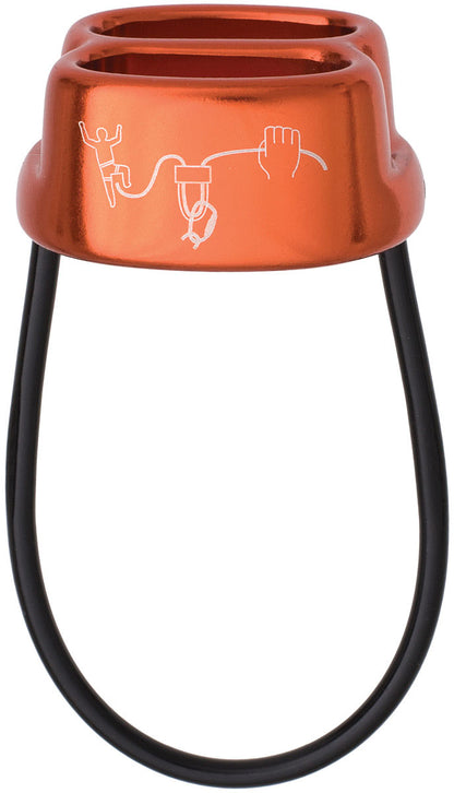 CYPHER Arc Belay Device in Orange – Reliable Climbing Safety Equipment