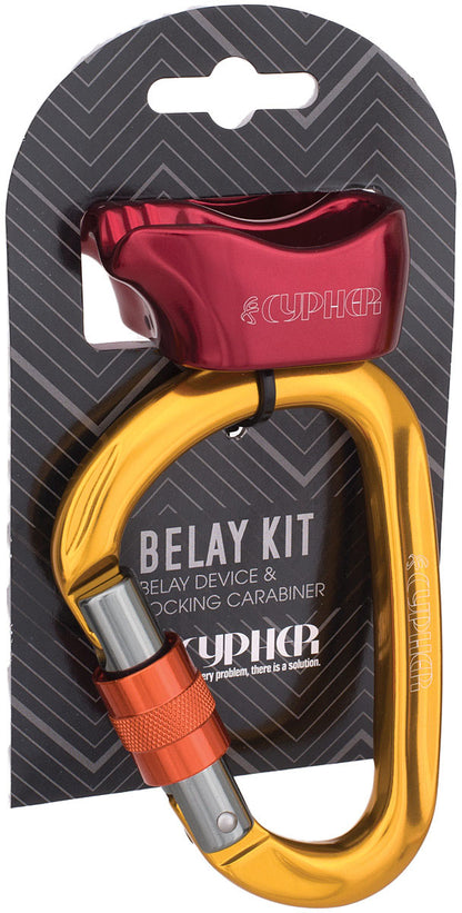 CYPHER X F Belay Device with HMS Kit - Durable Climbing Equipment