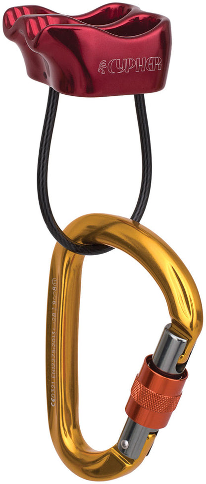 CYPHER X F Belay Device with HMS Kit - Durable Climbing Equipment