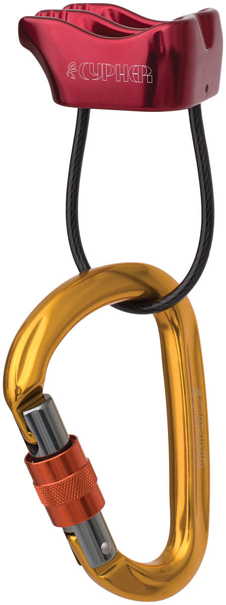 CYPHER X F Belay Device with HMS Kit - Durable Climbing Equipment