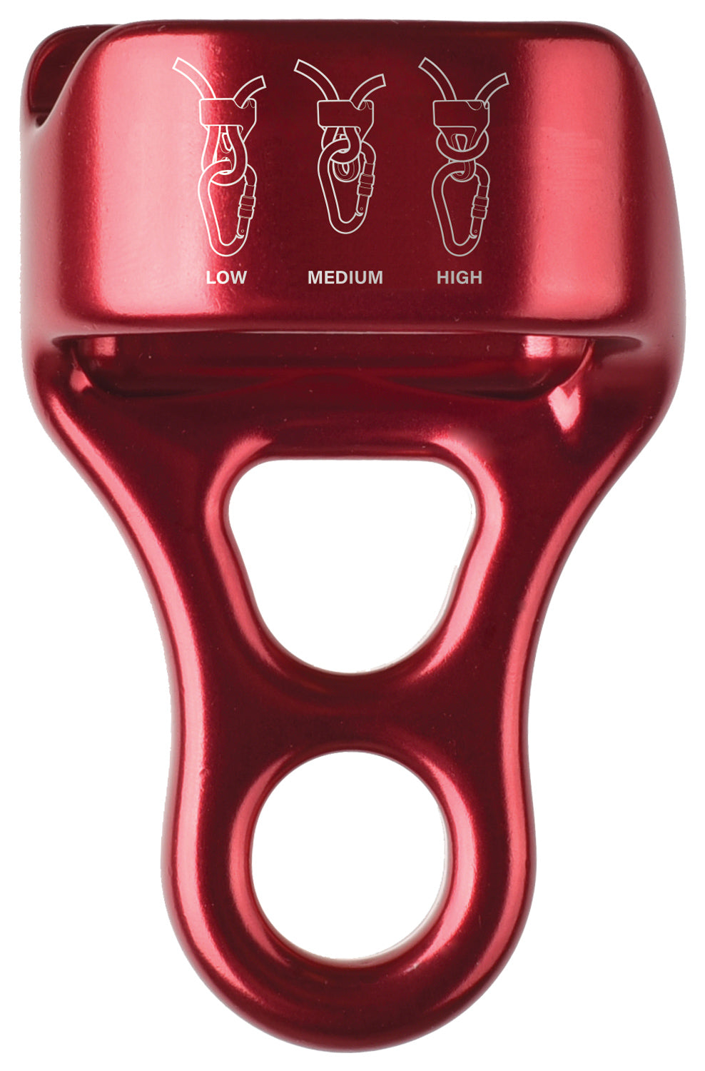 CYPHER Cypher X F Forge Belay Red - Climbing Gear for Safety and Performance